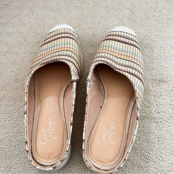 Crown Vintage Lonari Slip On Espadrille Comfort Mule Sandals Shoes - Picture 7 of 9